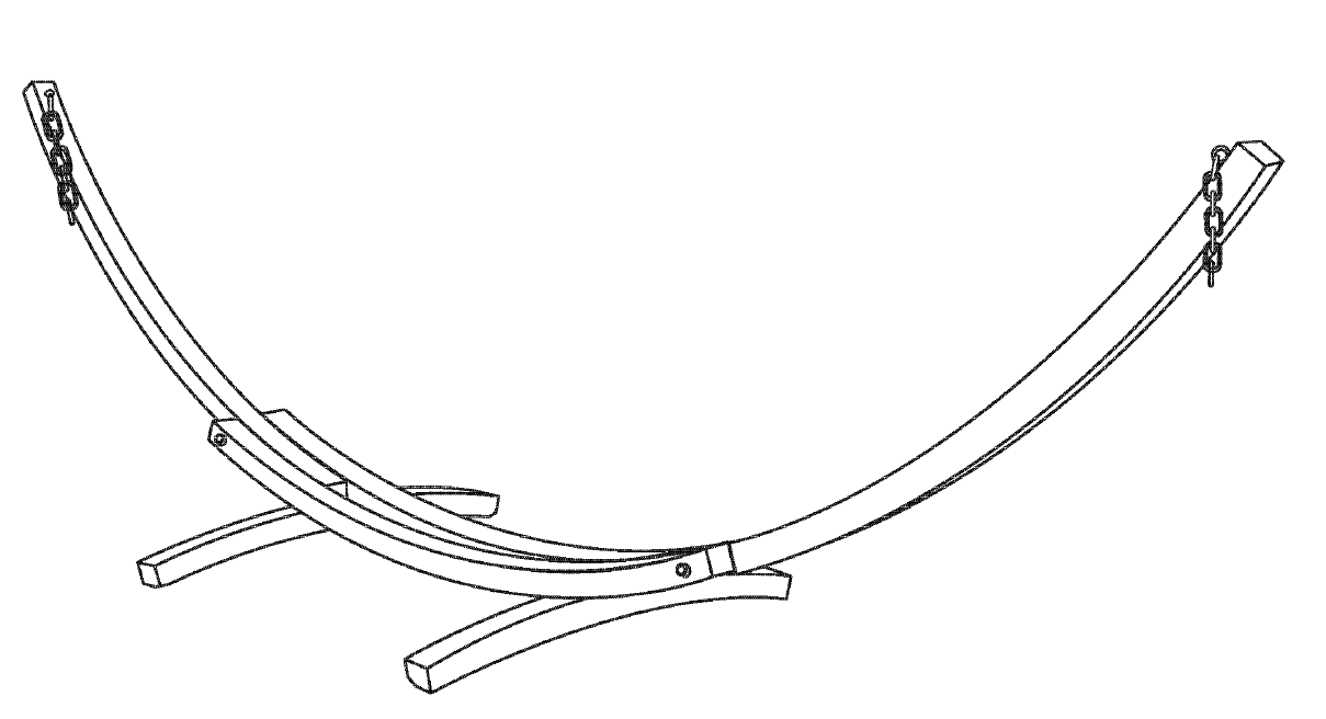 Istruzioni per il montaggio del supporto per amaca ad arco in legno