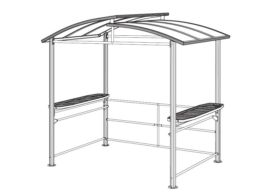 Come installare il gazebo per barbecue 8 piedi x 5 piedi Hardtop Istruzioni
