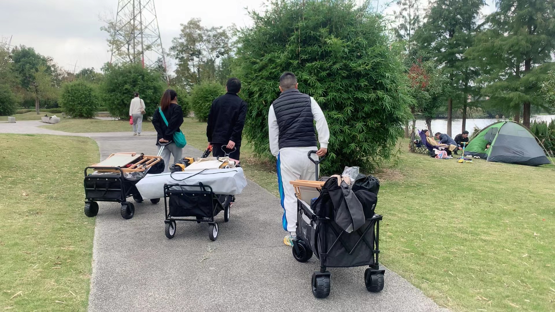 Fine settimana in campeggio all'aperto