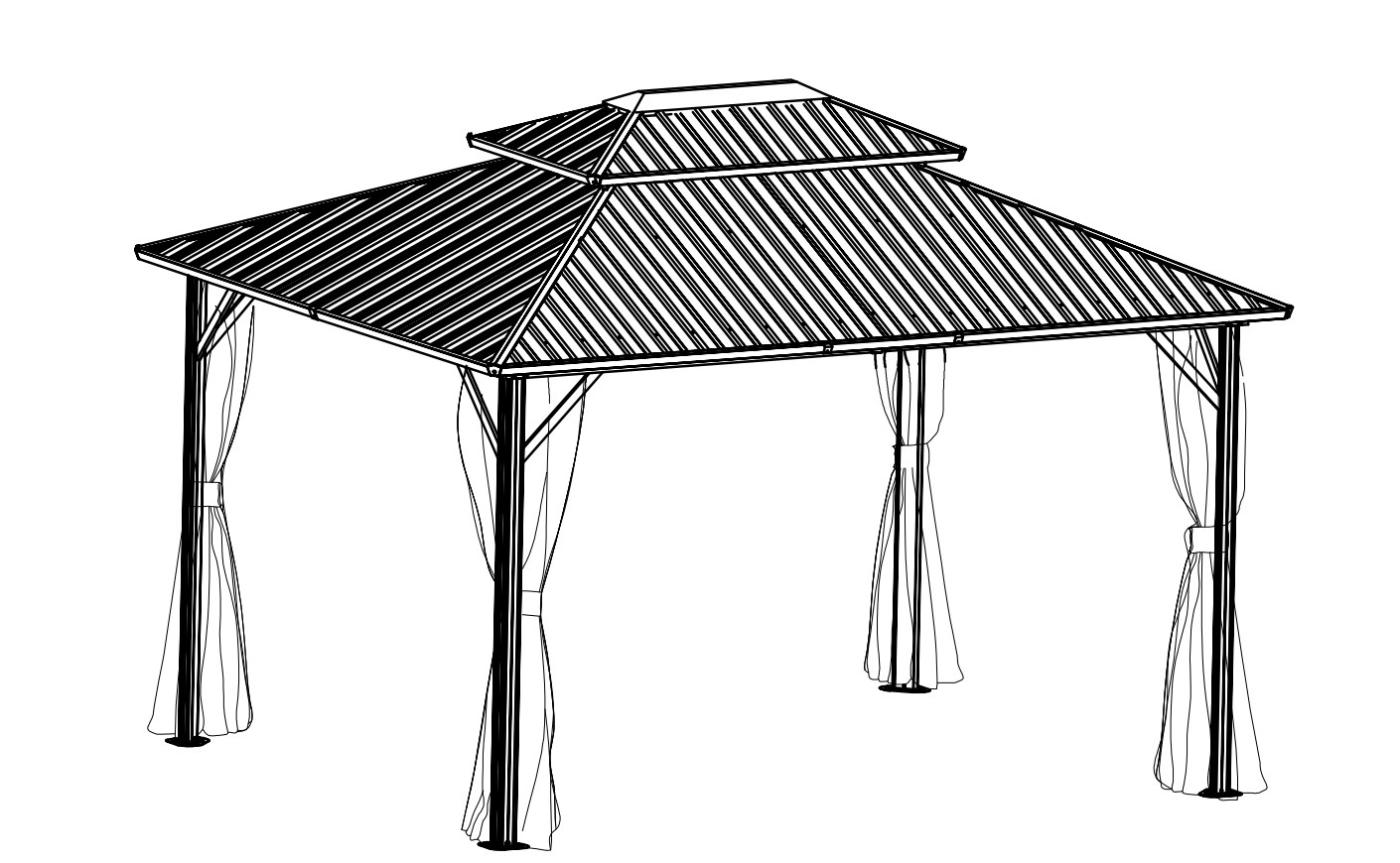 Guida all'installazione del gazebo in metallo