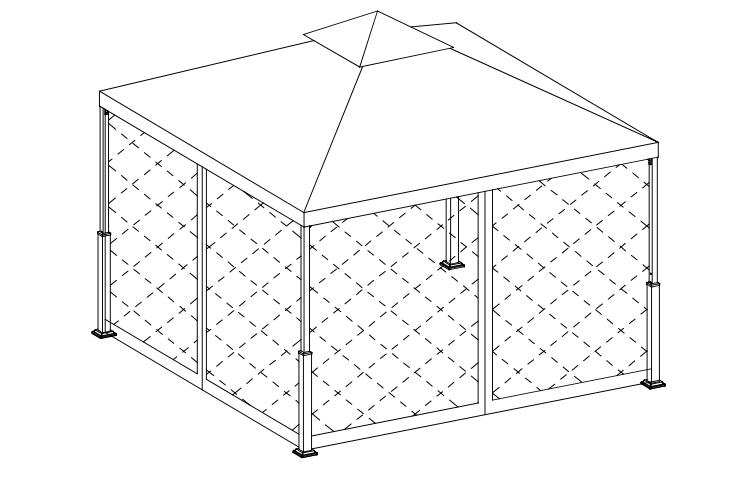 Guida all'installazione del gazebo da giardino 10X10Ft