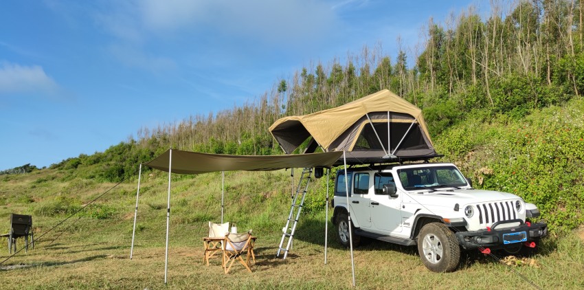 La tenda da tetto per auto è pratica?