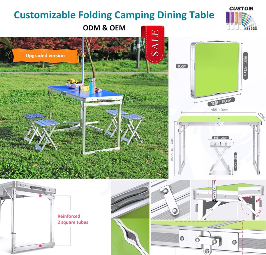 Il tavolo da picnic pieghevole portatile aggiornato