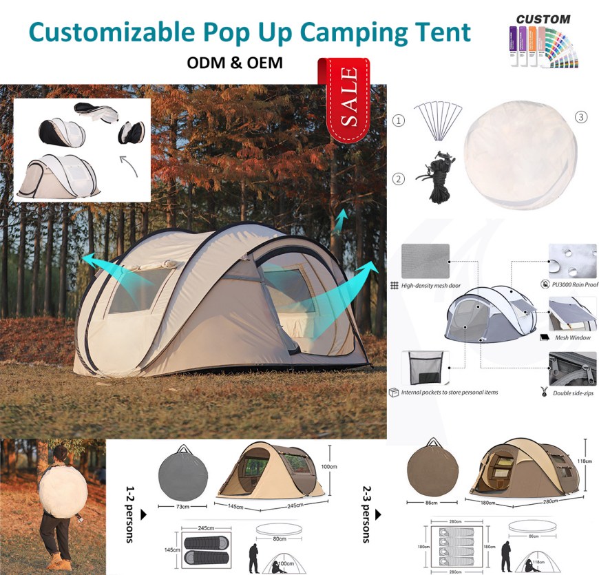 Buona tenda da campeggio, installazione molto rapida!