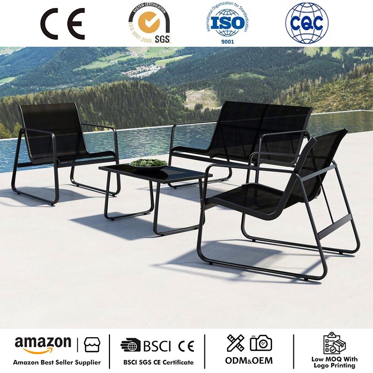 Set di mobili da giardino da 4 pezzi