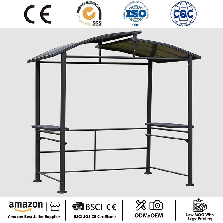 Gazebo con tettuccio rigido per barbecue da 8 'x 5'