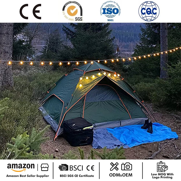 Tenda da campeggio automatica impermeabile per 3 persone
