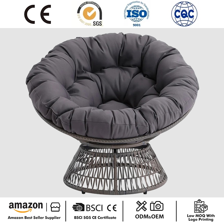 Elegante sedia girevole Papasan