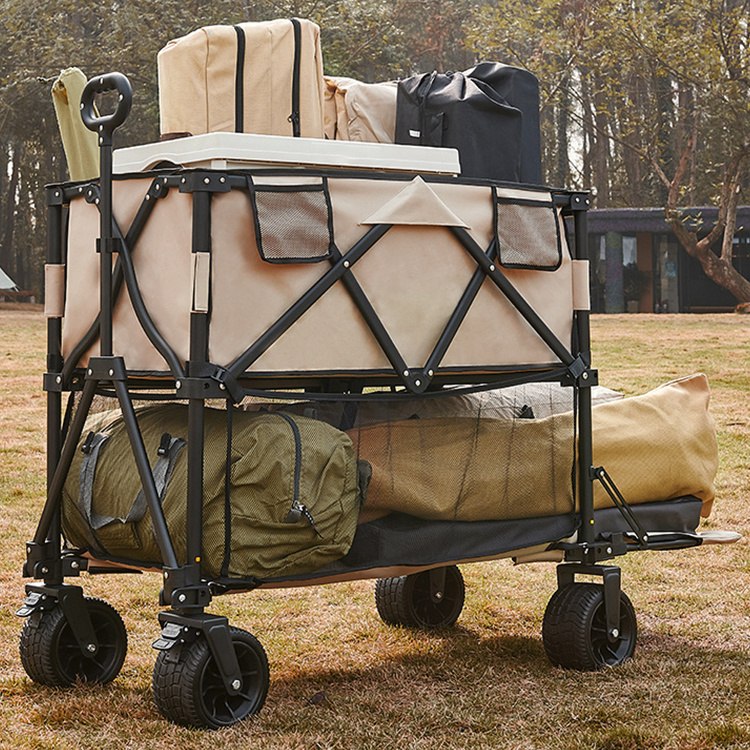 Carrello pieghevole a due piani