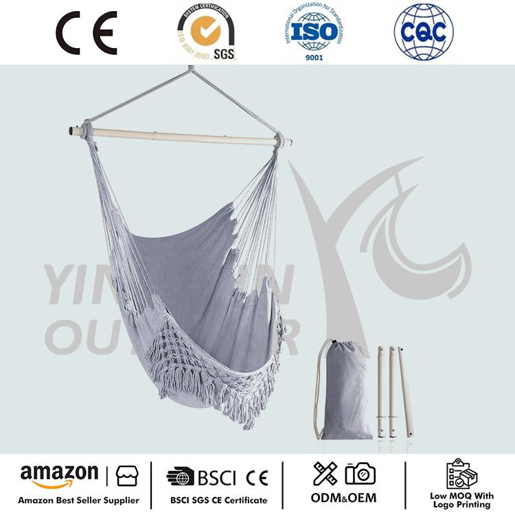 Sedia amaca sospesa con nappe oscillanti