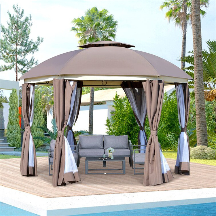 Gazebo rotondo da 12 x 12 pollici