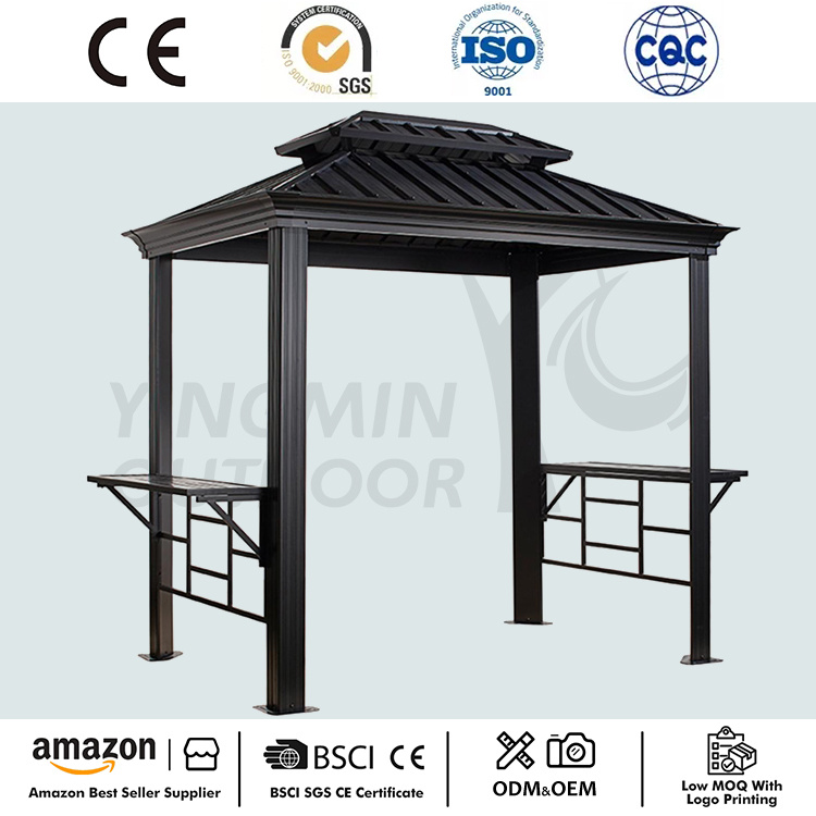 Gazebo alla griglia barbecue all'aperto