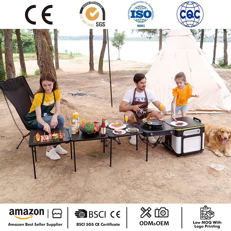 Cucina multifunzionale da campeggio all'aperto