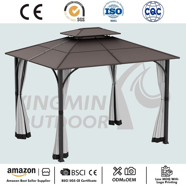 Gazebo hardtop con telaio in acciaio patio