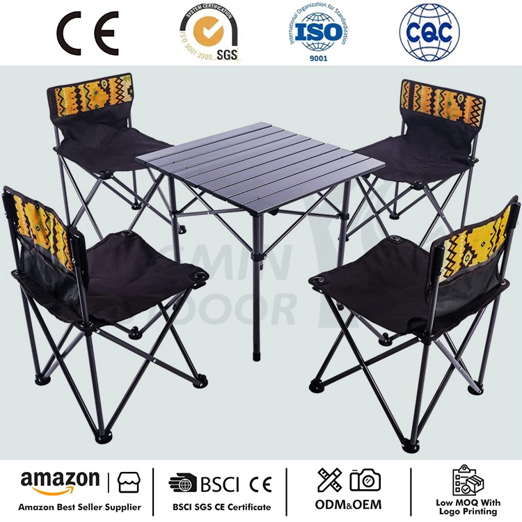 Set di sedie da tavolo pieghevoli portatili