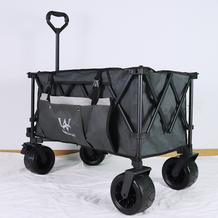 Carrello pieghevole con ruote grandi