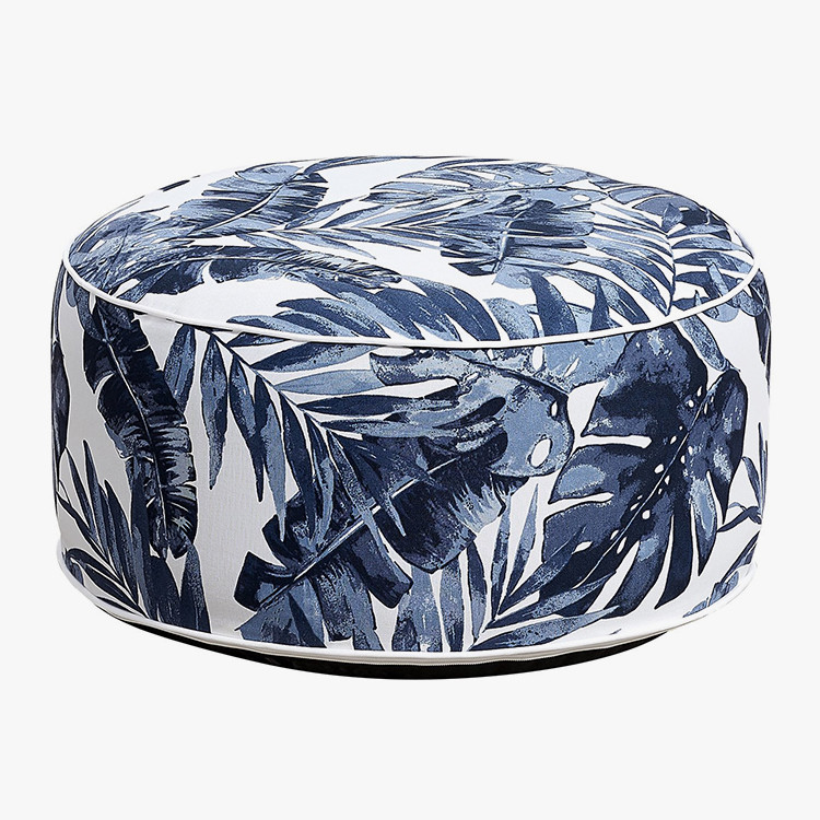 Pouf Gonfiabile Foglia Blu