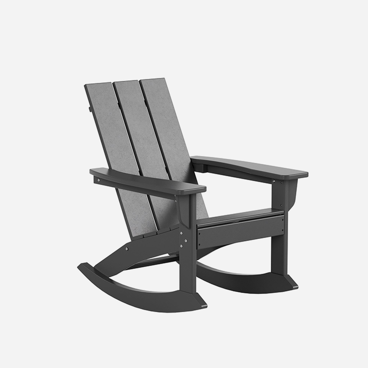 Moderne sedie a dondolo in plastica Adirondack