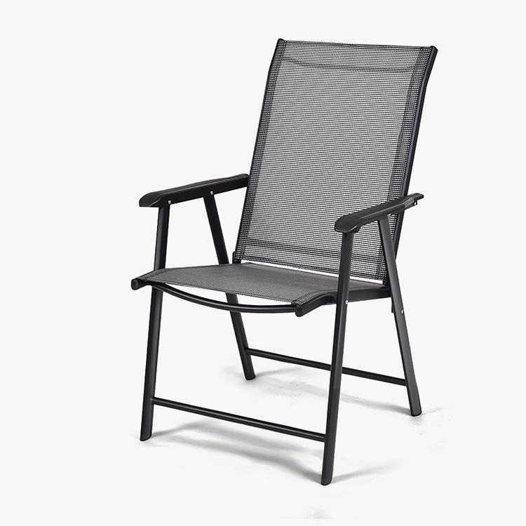 Piattaforma pieghevole da patio con sedie da pranzo con braccioli