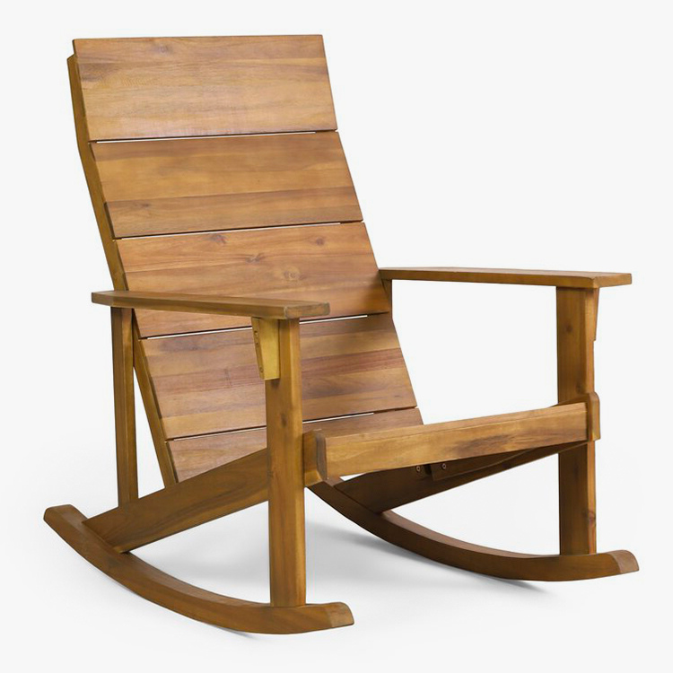 Sedia a dondolo Adirondack in legno massello